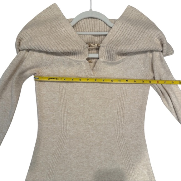 Cult Gaia Cream ‘Edna’ Knit Mini Dress w/Collar Detail Size M EUC HARD TO FIND - Picture 11 of 16